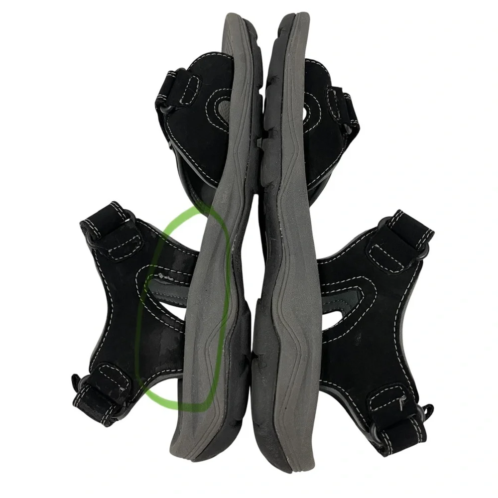 Khombu Coral Black and Purple Sport/Hiking/River Sandals - Picture 10 of 11